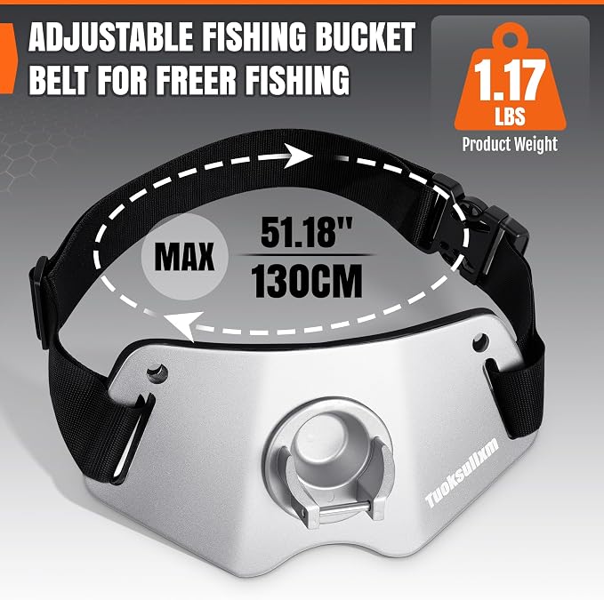 Fishing Belt Adjustable Belt Aluminum Protective plate Padded Waist Support for Fighting