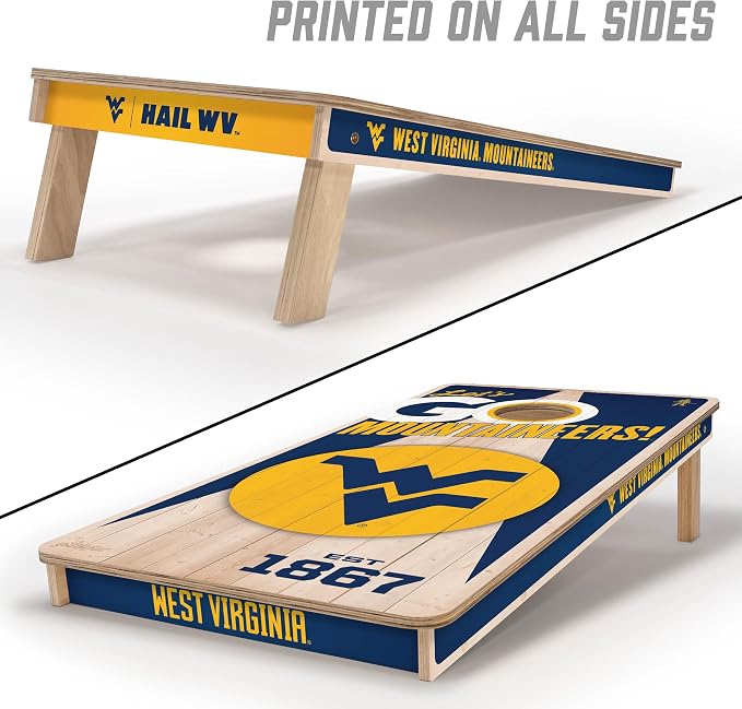 YouTheFan NCAA 2’ x 4’ Professional Wood Cornhole Game