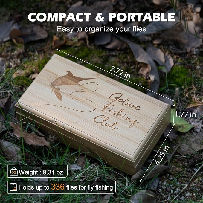 Goture Fly Fishing Flies Kit,25pcs/30pcs/100pcs Fly Fishing Lures,Dry Flies Wet Flies Streamers Nymphs Flies, Fly Fishing Assortment Kit for Bass Trout Salmon Fishing