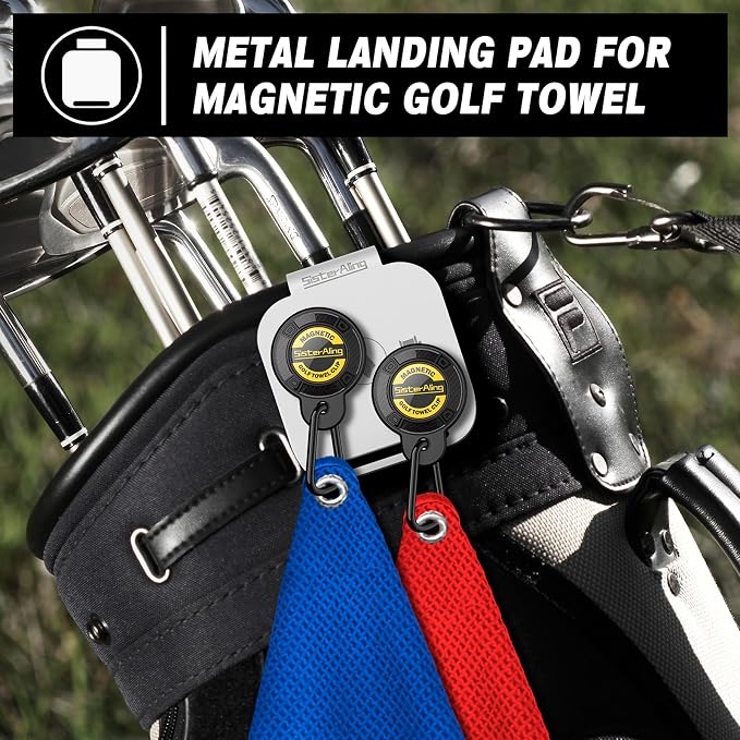 Golf Bag Metal Landing Pads and 9ft/12ft Water Telescopic Golf Ball Retriever