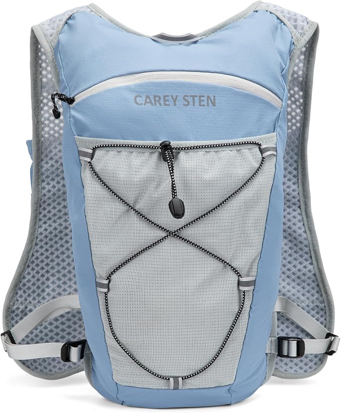 Carey STEN Lightweight Running Hydration Vest, Breathable Outdoor Backpack for Trail Running, Hiking, Cycling & Marathon, Suitable for Both Men and Women