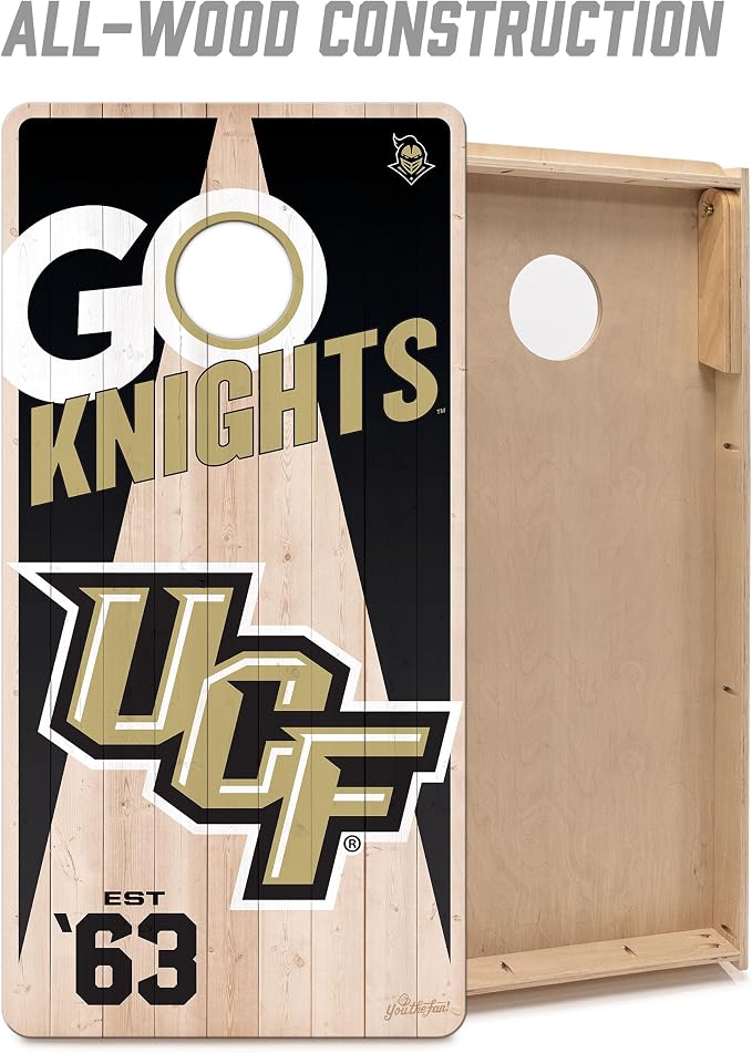 YouTheFan NCAA 2’ x 4’ Professional Wood Cornhole Game
