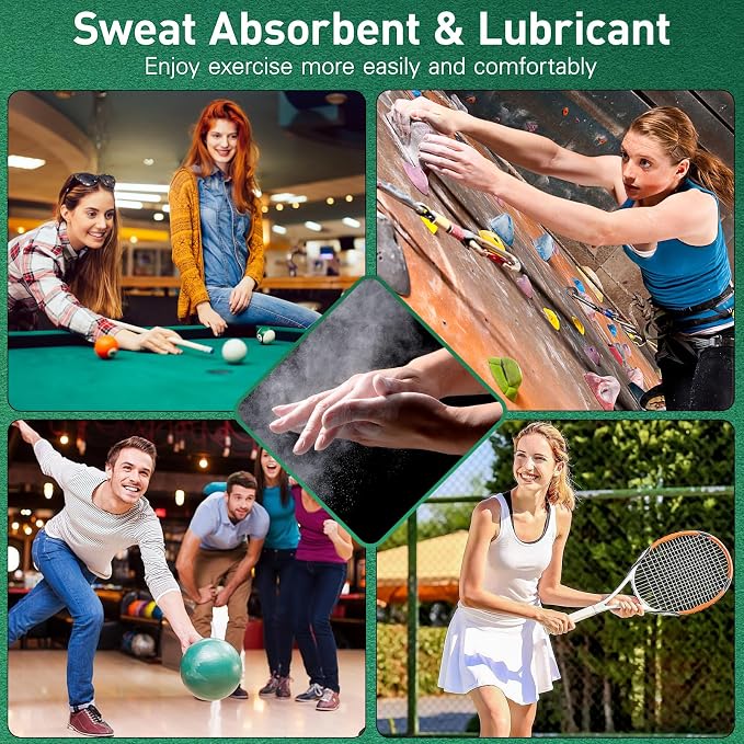 Toddmomy Talc Powder Bag for Billiards, Talcum Powder Bag for Billiard Pool Dry Hands and Improved Cue Control