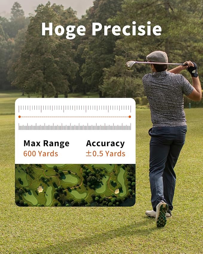 AOFAR GX-2S Rangefinder for Golf & Hunting with Slope and Angle Switch, Flag-Lock with Vibration, Horizontal Distance, 600/1000 Yards Distance Measuring Range, 6X Waterproof, Free Battery