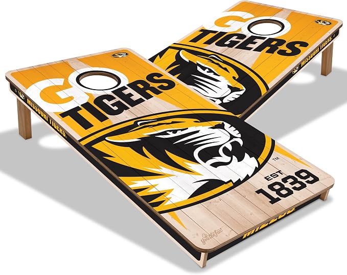 YouTheFan NCAA 2’ x 4’ Professional Wood Cornhole Game