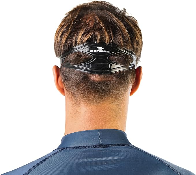 Bonassi Silicon Venture Pro Snorkel Combo with Reusable Bag - Anti-Fog Silicon Soft Mask, Snorkel with Purge Valve, Semi-Dry Top and Silicon Mouthpiece - Perfect for Diving and Snorkeling