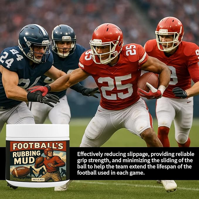 TBTFW 16oz/8oz Football Rubbing Mud, Newly Upgraded Baseball Mud, The Baseball & Football Mud Used By The Pros, Suitable for Various Leather Ball Sports