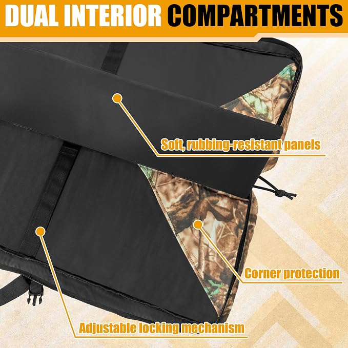28" 32" 36" 42" 46" 48" 51" 55" Soft Double Rifle Bag, Portable Long Rifle Bag for Outdoor Hunting Shooting, Gun Case Storage & Transportation, with Multiple Colors