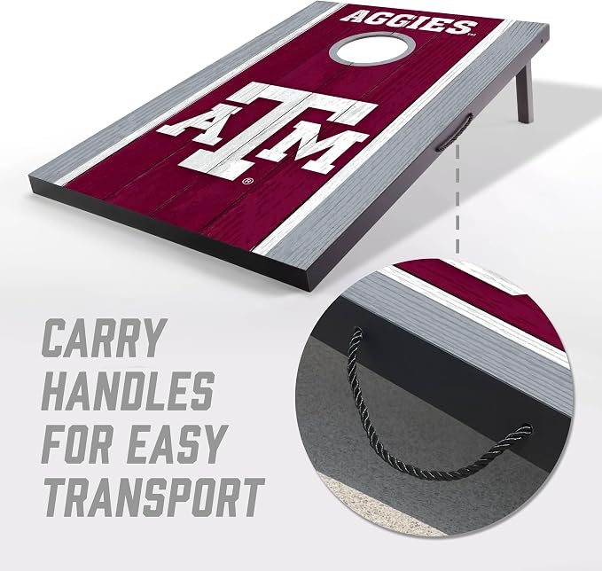 YouTheFan NCAA 2' x 3' Portable Cornhole Game with Logo Bags