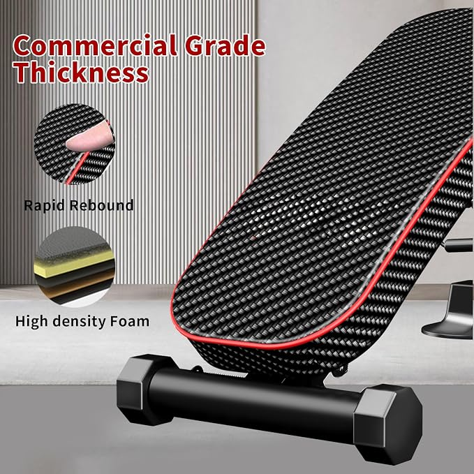 Z ZHICHI Adjustable Weight Bench multi-function Workout Bench for Home Gym,Foldable Incline Decline Benches for Full Body Workout 660LBS