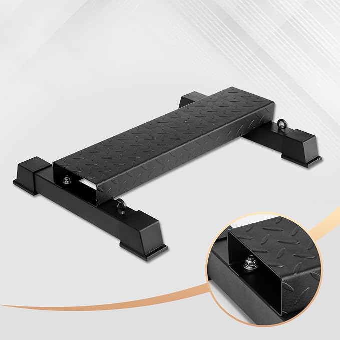Steel Standing Calf Raise Bar, Anti-Slip Calf Raise Block & Platform, Calf Stretcher Machine for Home Gym, Ankle Rehab & Squat