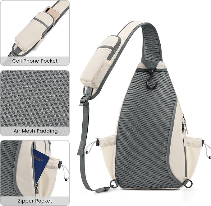 G4Free Pickleball Sling Bag for Women - Lightweight Crossbody Sports Bag