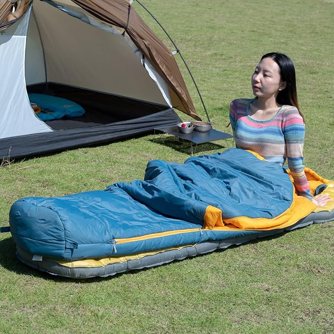iClimb 1 3M Thinsulate Insulation Warm Blanket and 1 3M Thinsulate Insulation Sleeping Bag, Ultralight Compact for Adults Outdoor Camping Backpacking Hiking