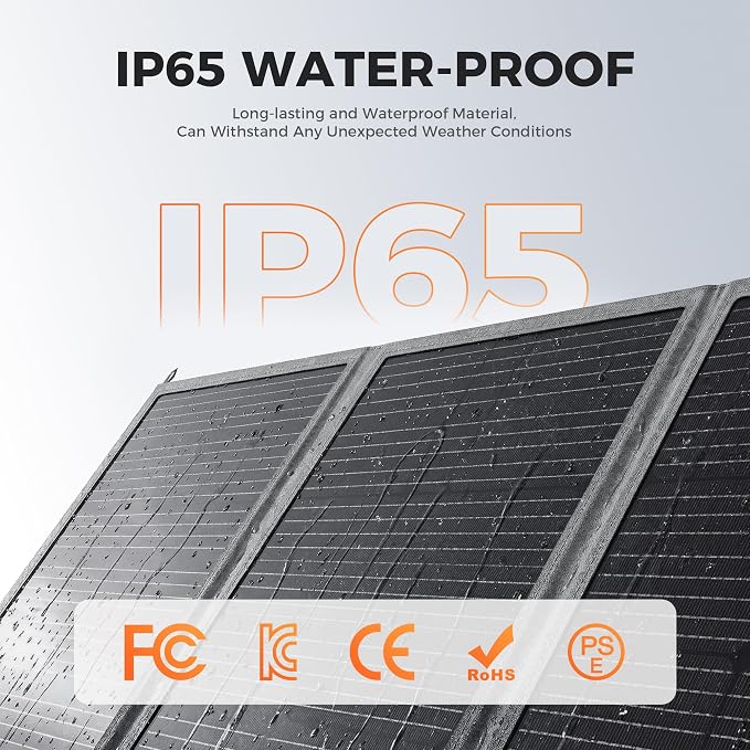 400W Portable Solar Panel for Power Station, 36V Foldable Solar Charger with DC/XT60/Anderson Cable & QC3.0 USB Outputs, 23% High Efficiency IP65 Waterproof Kickstands for Outdoor Camping RV
