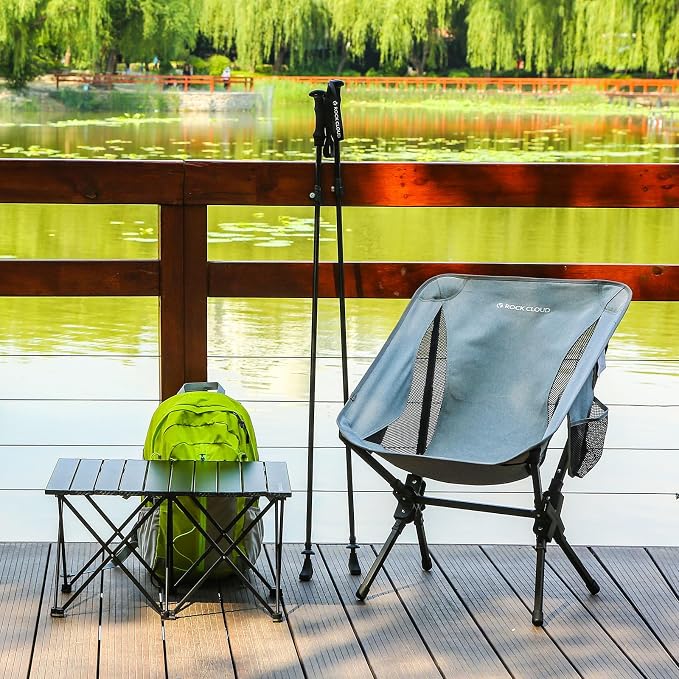ROCK CLOUD Portable Camping Chair Ultralight Folding Camp Chairs Outdoor for Camp Hiking Backpacking Lawn Beach Sports