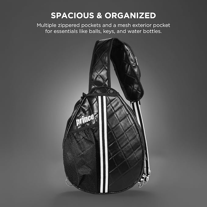 Prince - Pickleball Sling Bag, Lightweight Crossbody Backpack