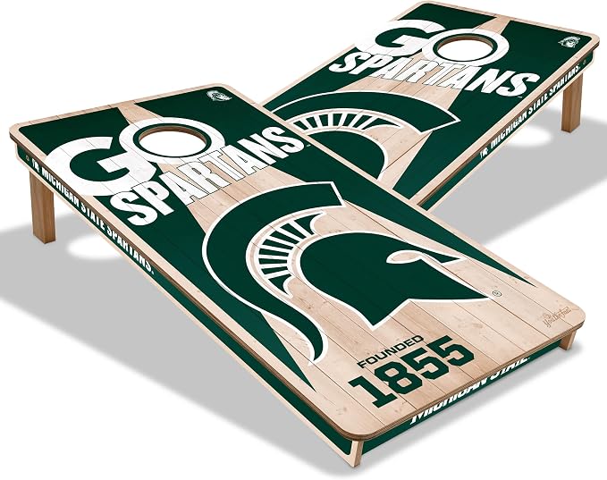 YouTheFan NCAA 2’ x 4’ Professional Wood Cornhole Game