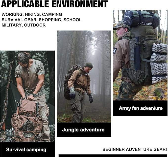 Mardingtop 35L Tactical Backpacks Molle Hiking daypacks for Camping Hiking Military Traveling Motorcycle