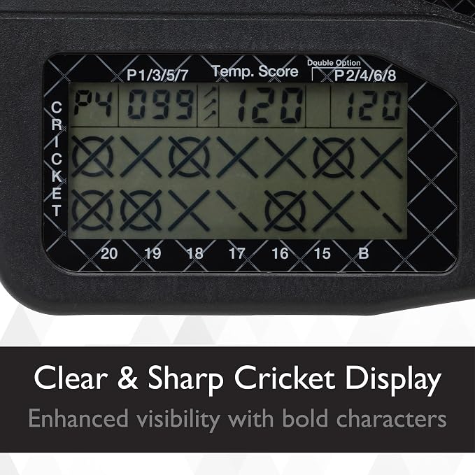 Viper Showdown Electronic Dartboard, 15.5 in Regulation Target, 32 Games, 590 Options, Battery Powered, 6 Darts Included, Black