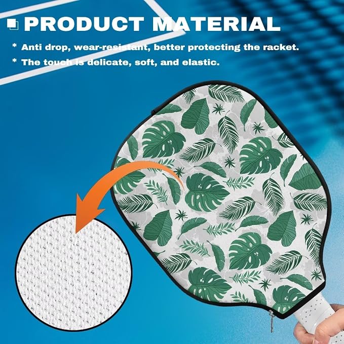 Blue Camo Corgi Pattern Print Pickleball Paddle Covers Only Paddles Holder Sleeve Fits Most Rackets