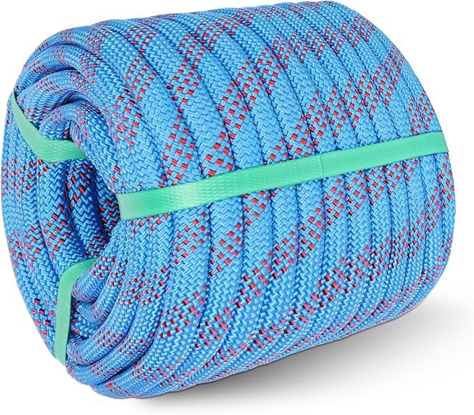 Arborist Climbing Rope (1/2in X 200ft) 48 Strands Polyester for Pulling Swing Climbing