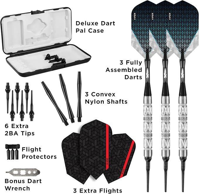 Viper Diamond 90% Tungsten Soft Tip Darts