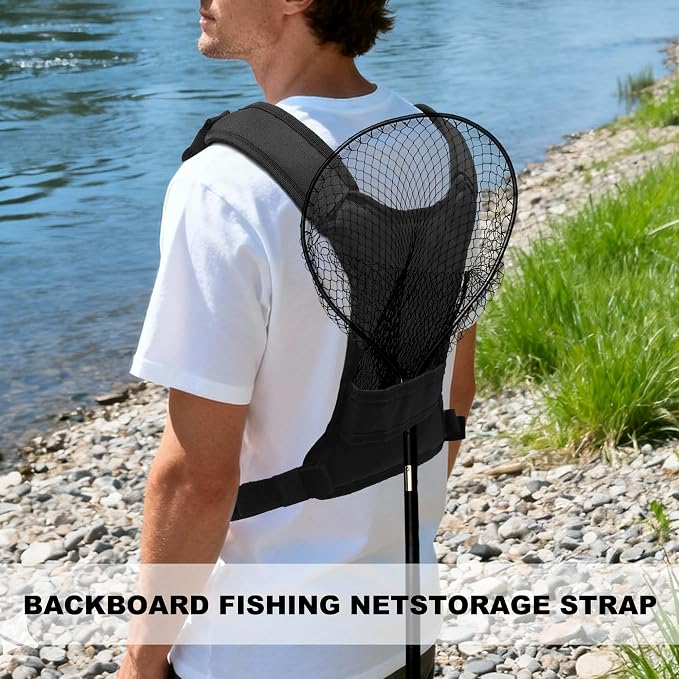 Fishing Chest Pack for Men, Lightweight Fishing Backpack, Fly Boxes Storage Bag (Black)