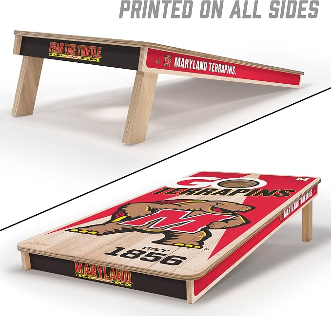YouTheFan NCAA 2’ x 4’ Professional Wood Cornhole Game