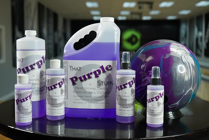 Creating the Difference That Purple Stuff Professional Grade Bowling Ball Cleaner | USBC Approved | Removes Dirt & Oil | Restores Tackiness and Performance