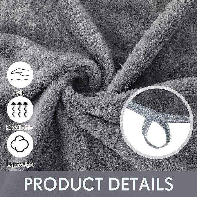 SmoothNovelty 2 Pack Bath Sheets 40 x 80 Inch Oversized Jumbo Extra Large Towels Quick Dry Coral Fleece Absorbent Soft Lightweight XL Shower Towels for Home Gym Travel Beach Spa Pool Hotel (Gray)