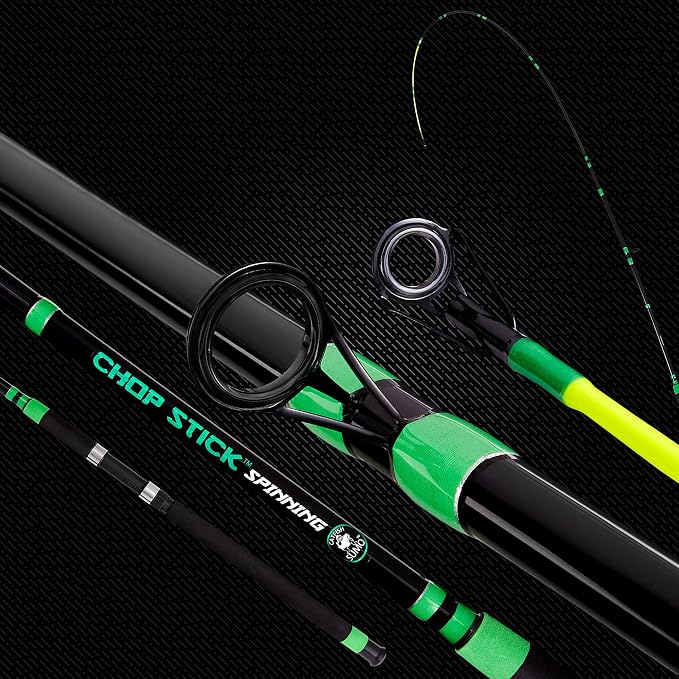 Championship Catfish Rod: 2 Piece, Medium Heavy Chop Stick, Sensitive Tip for Detecting Bites, Heavy Backbone for Hauling in Ugly Monsters, 10-50lb Line, 7'6"…