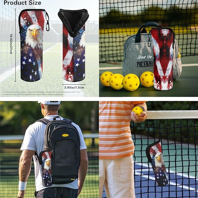 Pickleball Paddles Set 3PCS Pickleball Paddle Case Pickleball Racket Pickleball Bag Ideal for Beginners Gifts