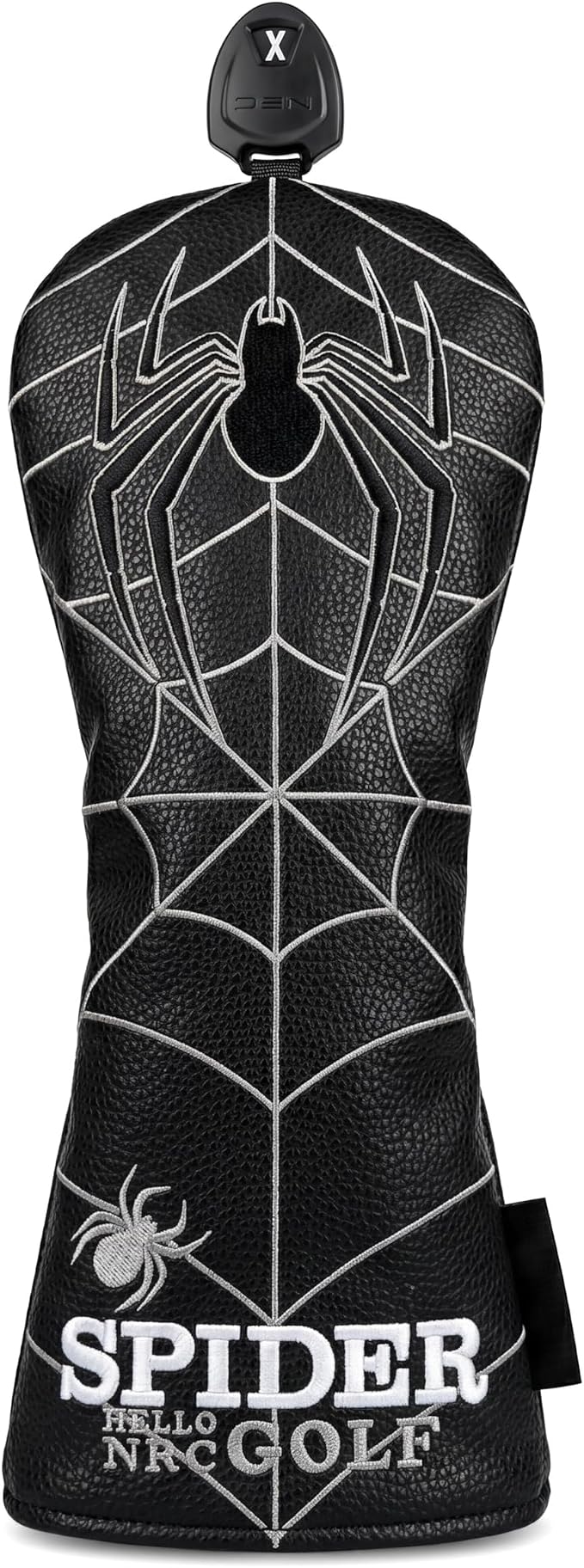Vesperlux Spider Golf Headcovers Driver Wood Hybrid Iron | Waterproof Leather, Magnetic Putter Cover, Anti-Slip Fit, Full Protection, Durable, Fits Alignment Stick, Men's Golf Gift
