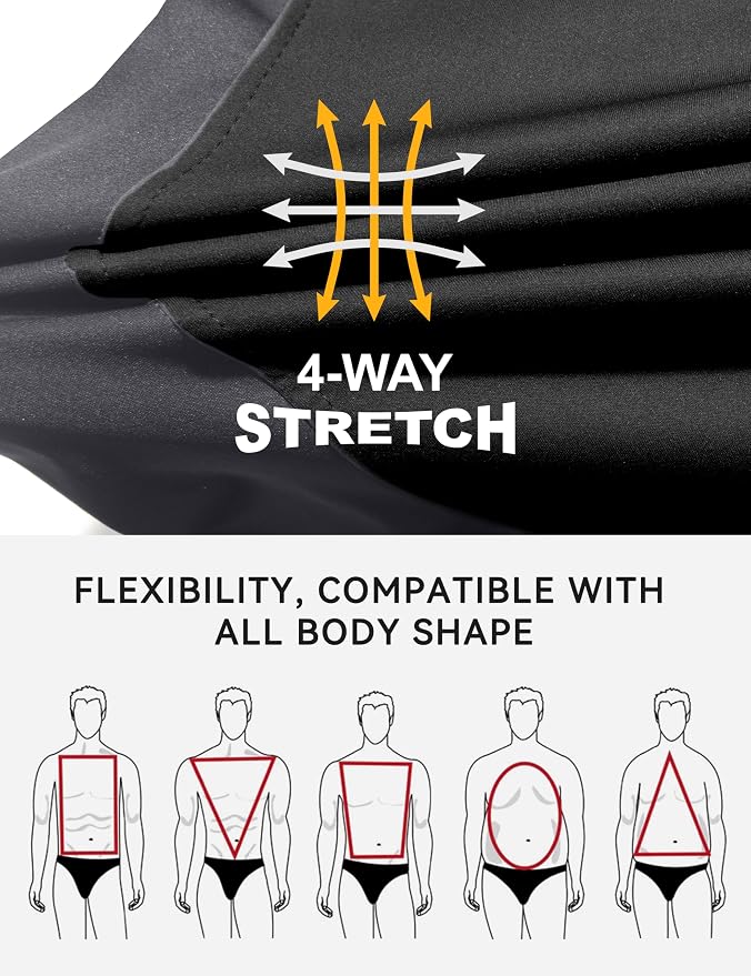 Little Donkey Andy Men's Lightweight Softshell Vest, Windproof Sleeveless Jacket for Running, Hiking, Cycling, Golf