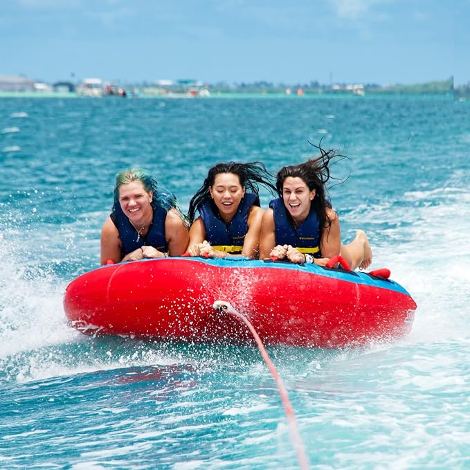 Swonder Towable Tubes for Boating, 65’’ & 75’’ Boat Tubes and Towables - Newport Classic Round Inflatable Tubes for Boats to Pull