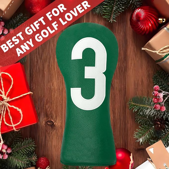 Premium Golf Head Covers - Golf Driver Head Covers, Protects Against Scratches and Damage, Specifically Designed for Fairway Woods.