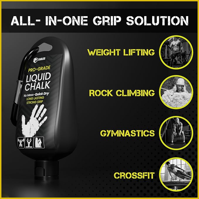 EAGLES Dry Hand Grip Enhancer, 1, 2 or 3 Pack Non-Sticky Anti-Slip Solution for Pole Dancing, Sweaty Hands Dry Grip for Football Tennis Golf Gymnastics Gaming Weightlifting Pole Fitness