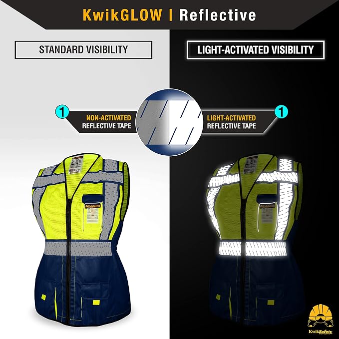 KwikSafety - Charlotte, NC - SHERIFF & SPECIALIST Class 2 & Class 3 Hi Vis ANSI OSHA Safety Vest for Women