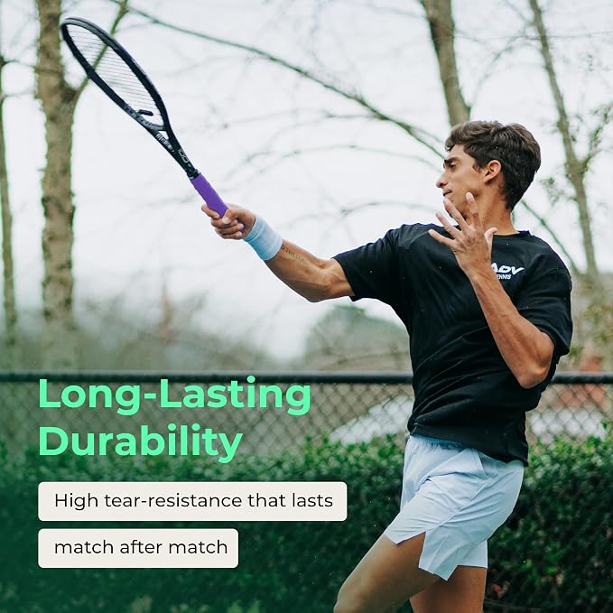 ADV Dry Tennis Overgrip Tape - 3, 6, 12, 30, 60 Pack - FeltTac Tennis Racket Grip Tape - Ultra Absorbent Tennis Grip Tape - Comfort Tennis Racket Grips - Tennis Grips Overgrip