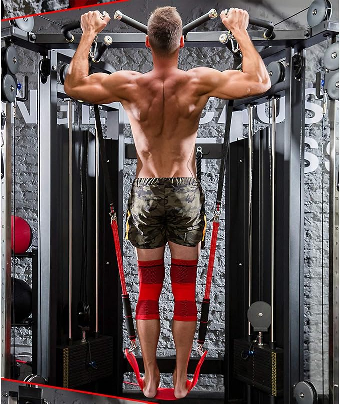 SYNTECSO 220-440Lbs Pull Up Assistance Bands - Heavy-Duty Pull Up Resistance Bands for Chin-up Workout