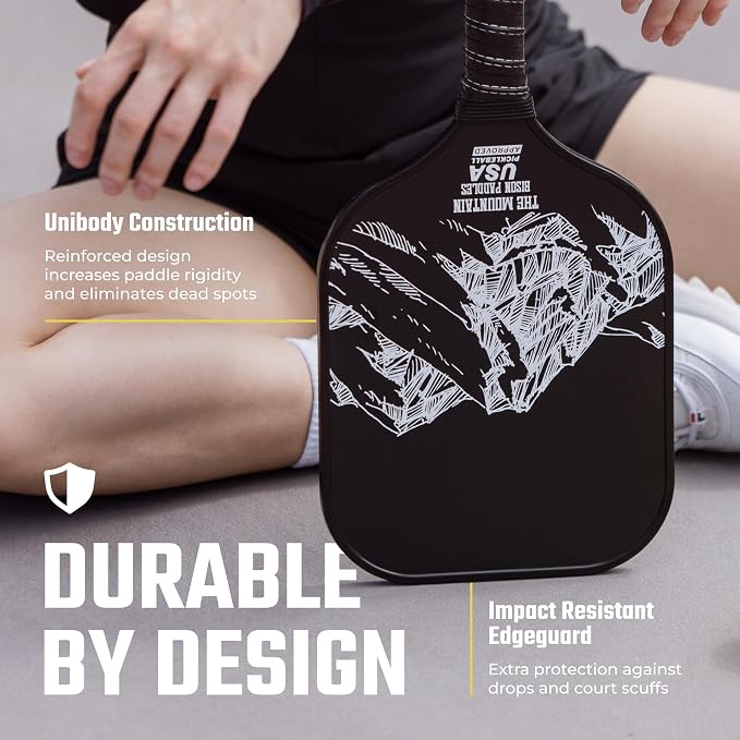 Bison Paddles: Carbon Graphite Pickleball Paddles - Lightweight Pickleball Rackets | Honeycomb Composite Core Improves Pickle Ball Placement and Increases Power | Durable Unibody Construction