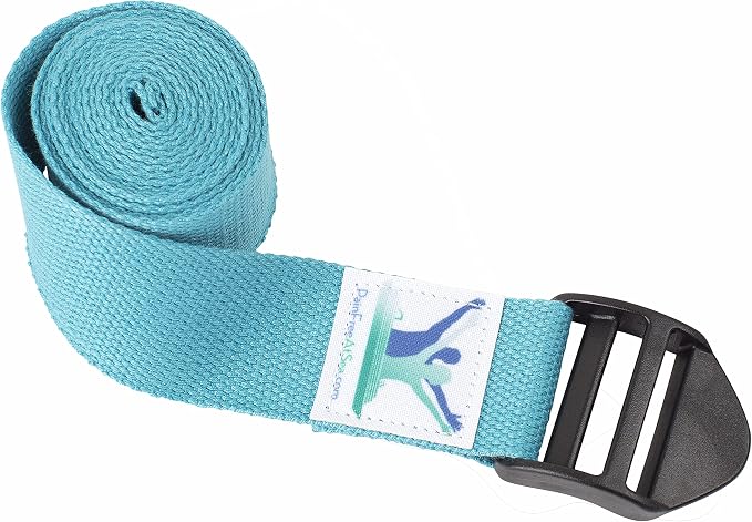 PAIN FREE AT SEA Posture Therapy Small Inflatable Block and Healing Aqua Strap/Yoga Belt Bundle