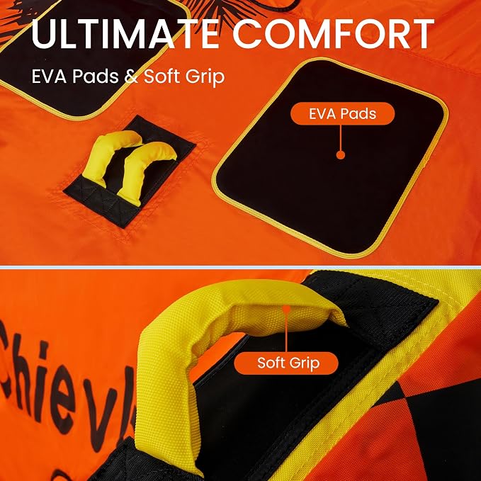 2 Person Towable Tubes for Boating, Inflatable Boat Tube Sofa Style, Water Sports Tubes for Boats to Pull, Dual Tow Points, Heavy Duty Nylon Cover PVC Towable Tube for Lake