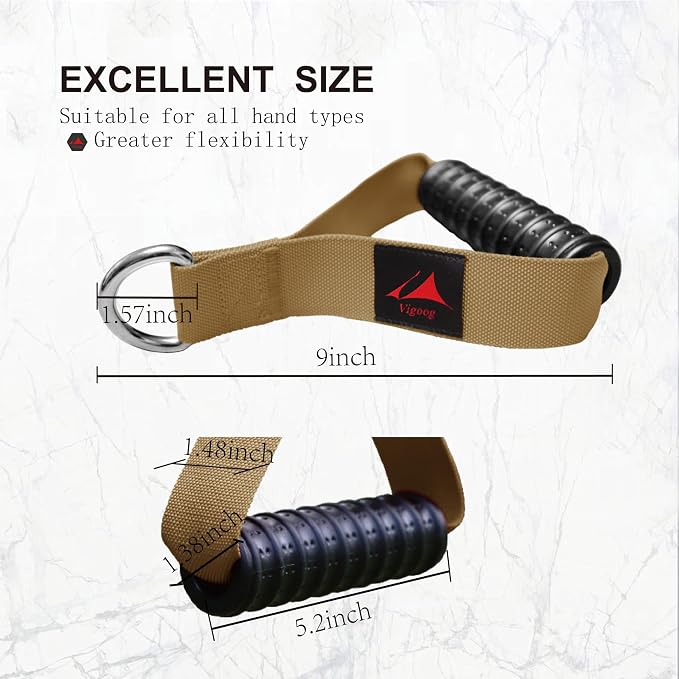 Heavy Duty Gym Workout Handles Attachment for Cable Machine,Resistance Band,Pulley System Home Exercise Equipment, Comfortable and Stronger Grip