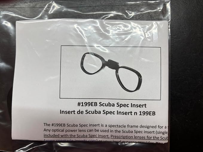 199EB Scuba Spec Prescription Lens Insert for Dive and Snorkeling Masks