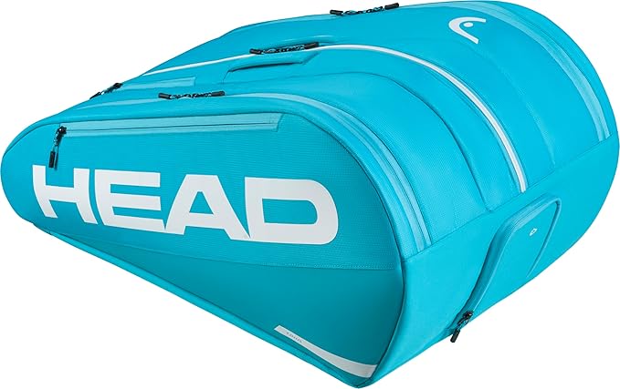 HEAD Tour Racquet Bag XL (12R) Tennis Bag - Holds Up to 12 Racquets, CCT+ Climate Control Technology, 3 Main Compartments, Shoe Pocket & Backpack Carry System