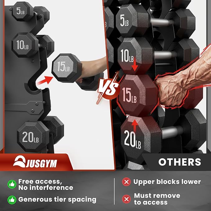 Wall Mounted Pull Up Bar and Dumbbell Rack Stand Only