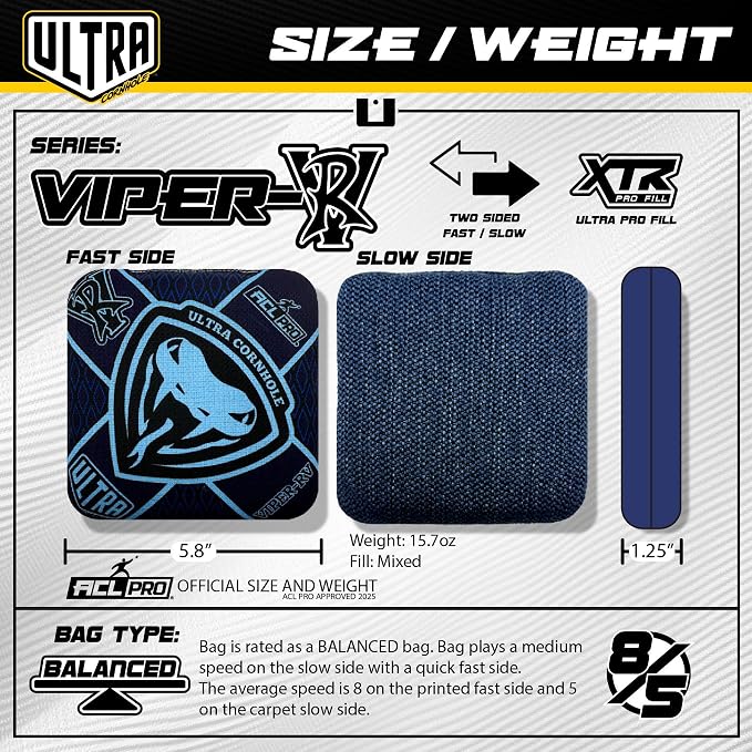 Bags Viper-RV Cornhole Bag Set - ACL Approved