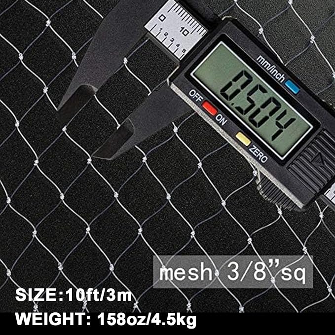 Nylon Multfilament Cast Net, American Style Hand Throwing Fishing Net for Saltwater and Freshwater, 3/8 Inches Mesh