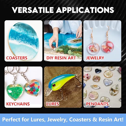 Eupheng Fishing Lure UV Coating Resin, Fast Cure, High Gloss Finish Ideal for Resin Art Projects